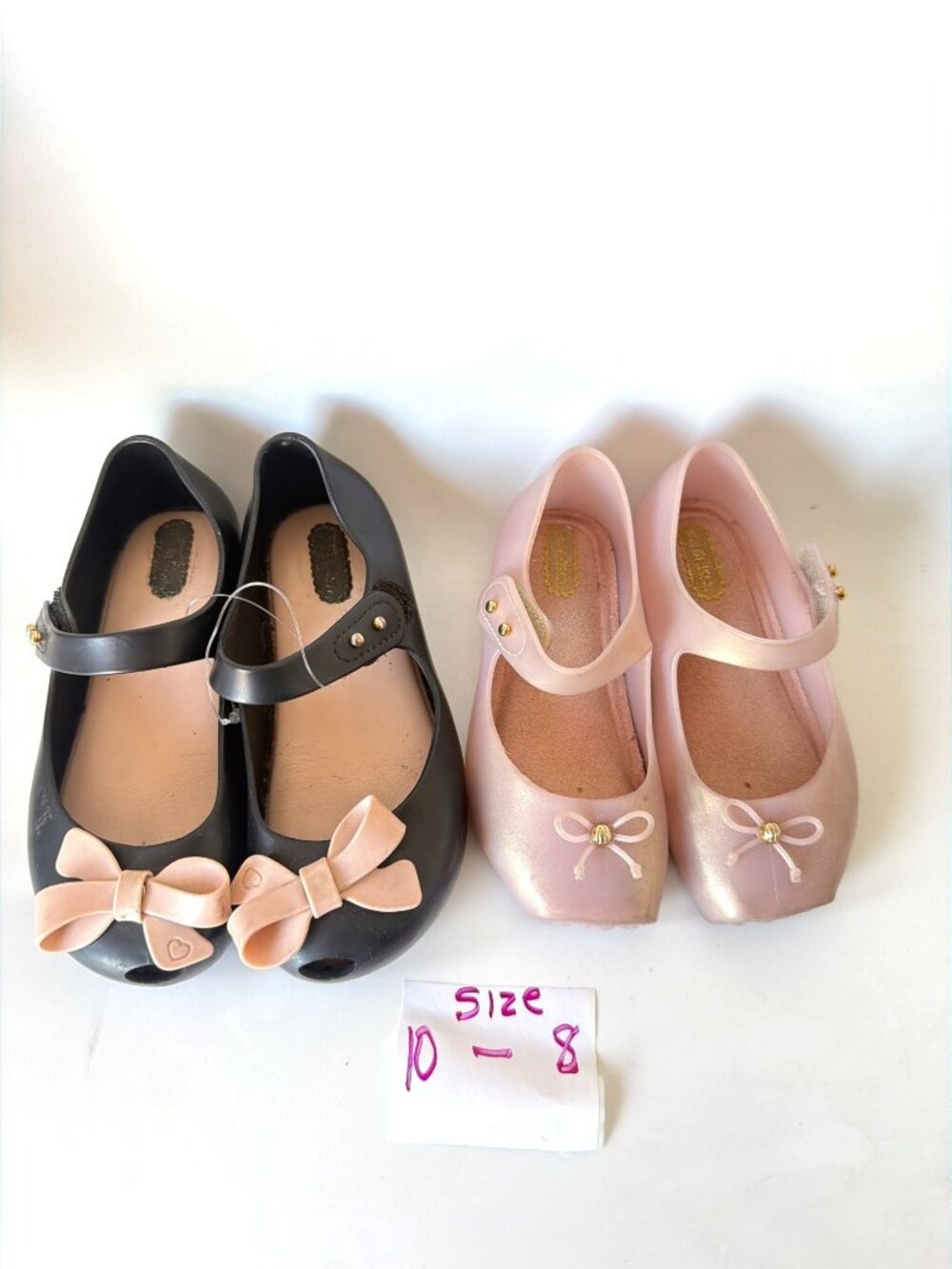 Mini Melissa Bundle 2 Pairs Size Girls 10 and 8  (4163)